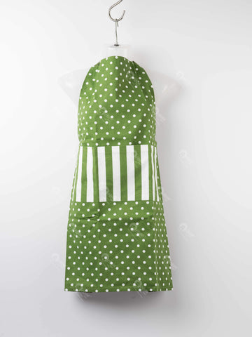 Apron - Polka Dot Dark Olive