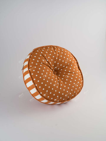 Floor Cushion R- Gingham Check Round