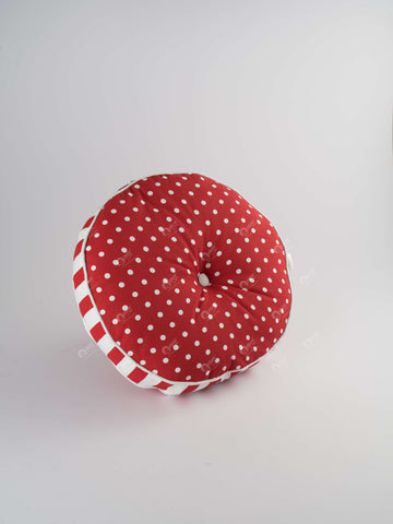 Floor Cushion R- Multi Polka