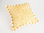 Flange Cushion - Thick Stripe Yellow