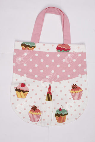 Fancy bag - Gingham Check Pink Oval