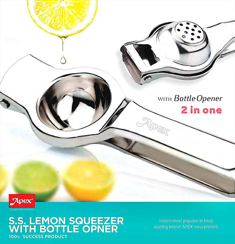 SS Lemon Squeezer with opener