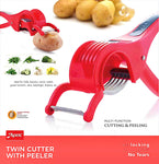 Twin Cutter with Peeler